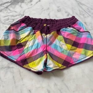 Lululemon Multicolor Plaid Hotty Hot Shorts